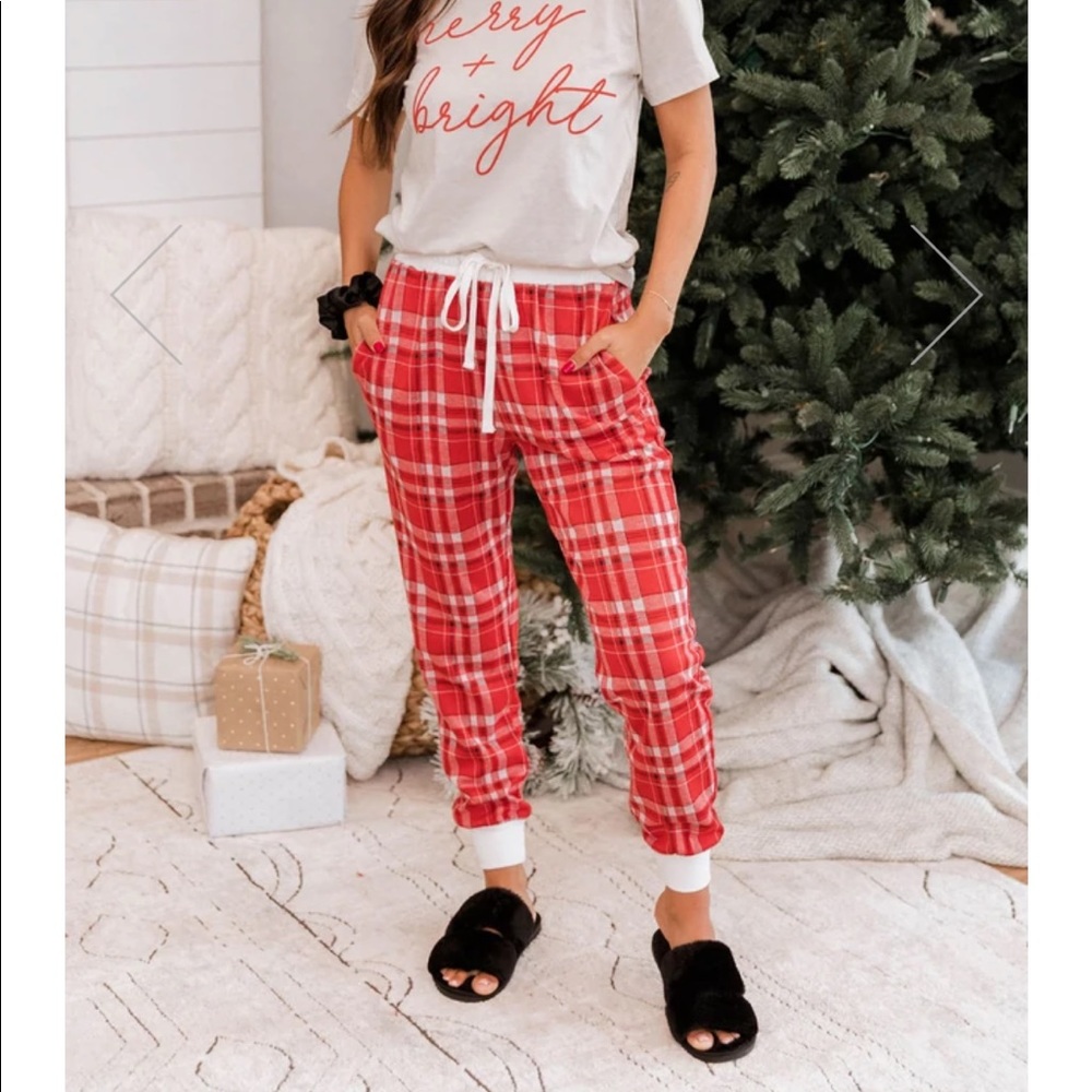 Plaid joggers